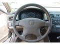 Ivory 2002 Honda Accord LX Sedan Steering Wheel
