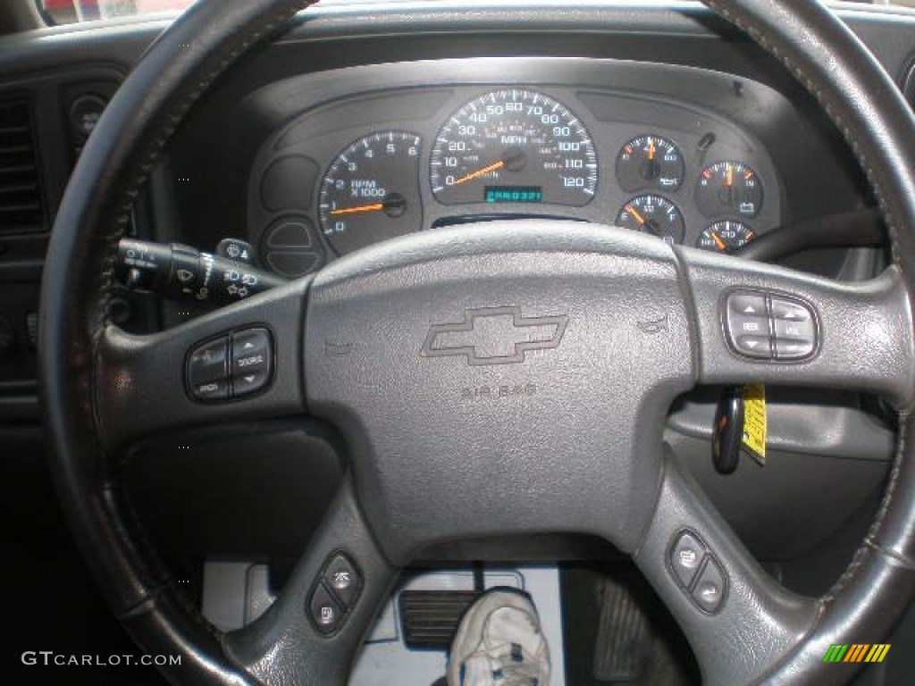 2003 Silverado 1500 LS Extended Cab 4x4 - Black / Dark Charcoal photo #9