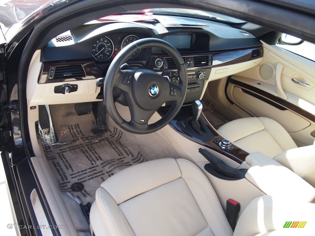 2011 3 Series 328i Coupe - Jet Black / Beige photo #14