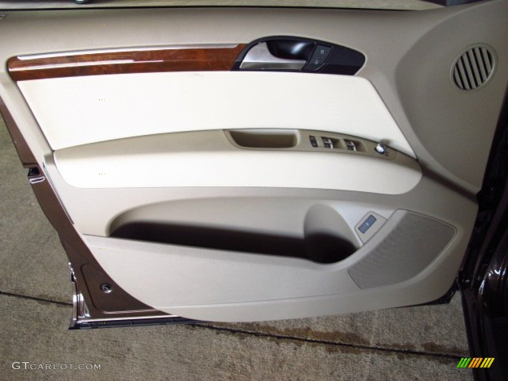 2014 Audi Q7 3.0 TDI quattro Cardamom Beige Door Panel Photo #84416660