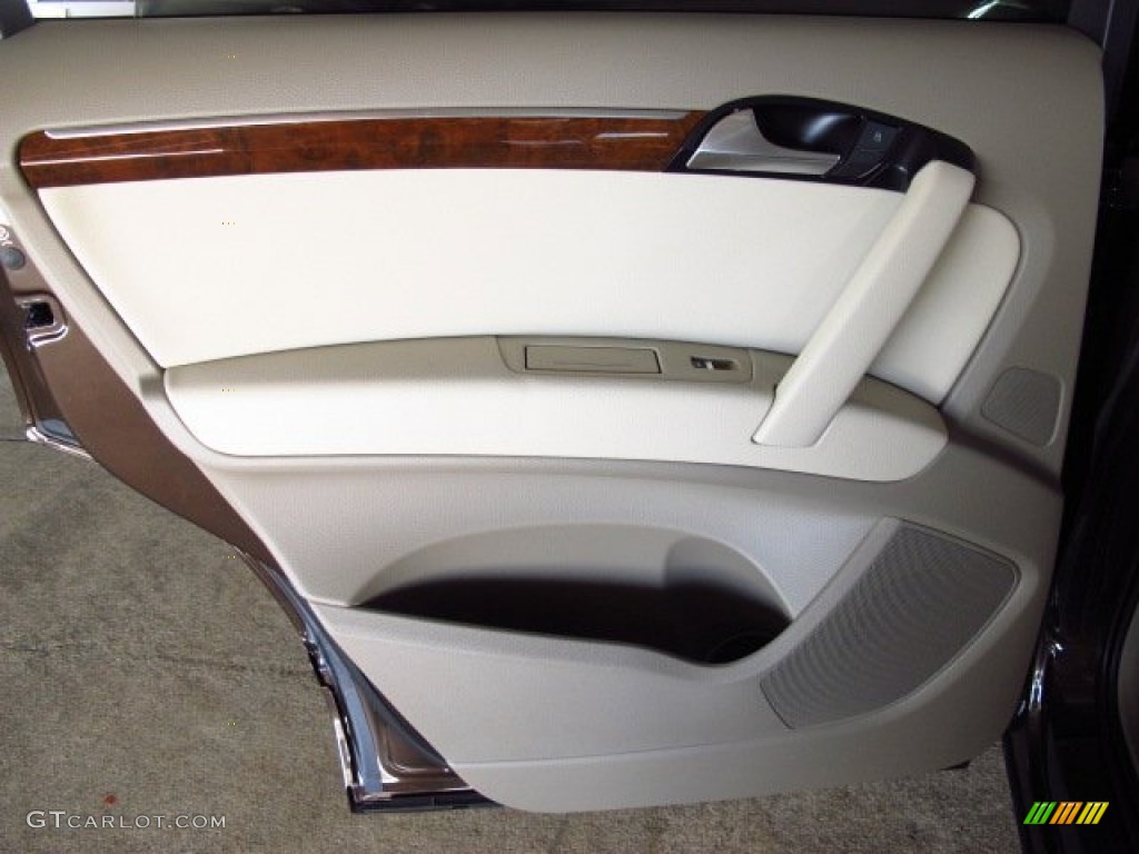 2014 Audi Q7 3.0 TDI quattro Cardamom Beige Door Panel Photo #84416696