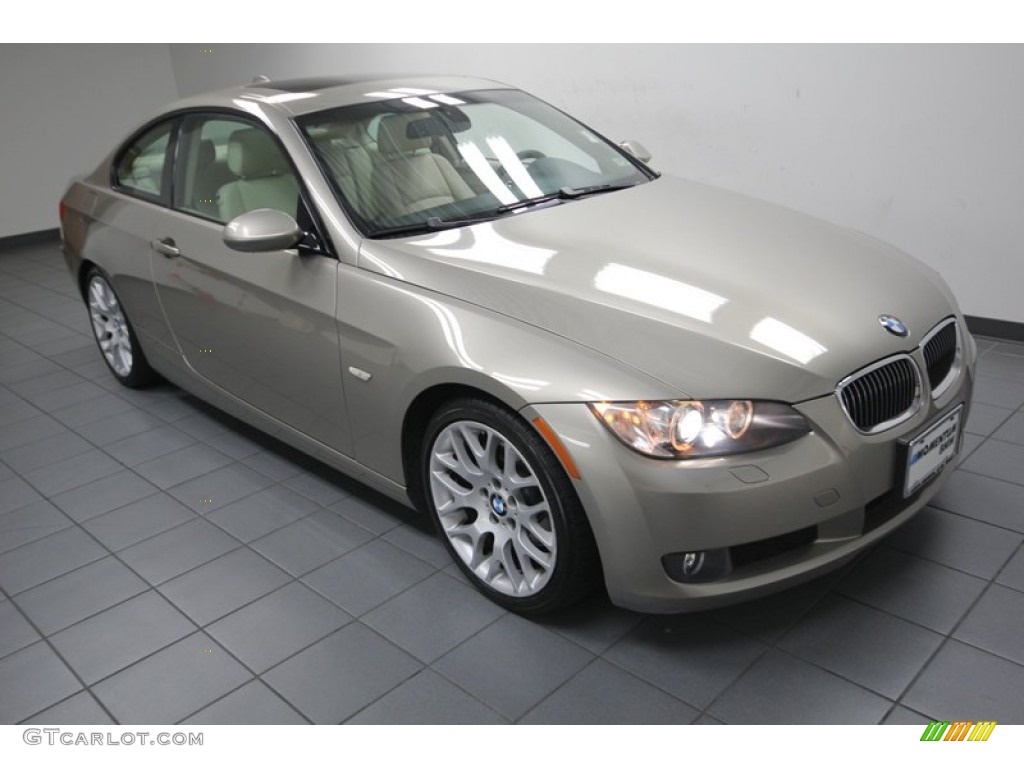 2009 3 Series 328i Coupe - Platinum Bronze Metallic / Beige photo #8