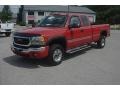 Fire Red 2004 GMC Sierra 2500HD SLE Extended Cab 4x4