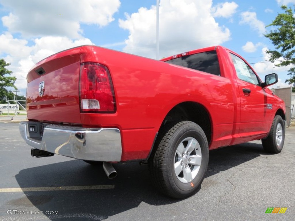 2014 1500 Tradesman Regular Cab - Flame Red / Black/Diesel Gray photo #3