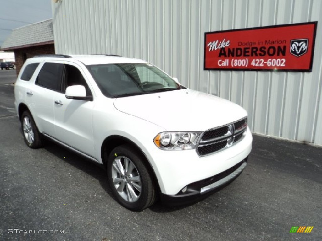 2013 Durango Crew - Bright White / Black photo #1