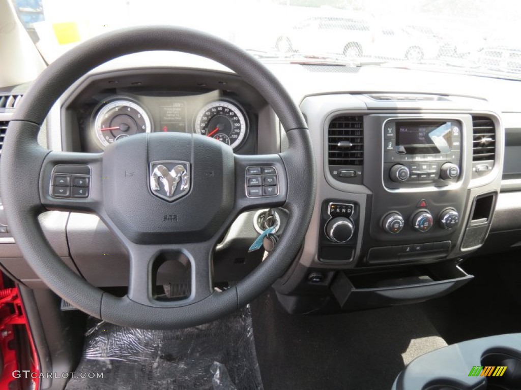 2014 Ram 1500 Tradesman Regular Cab Black/Diesel Gray Dashboard Photo #84418767