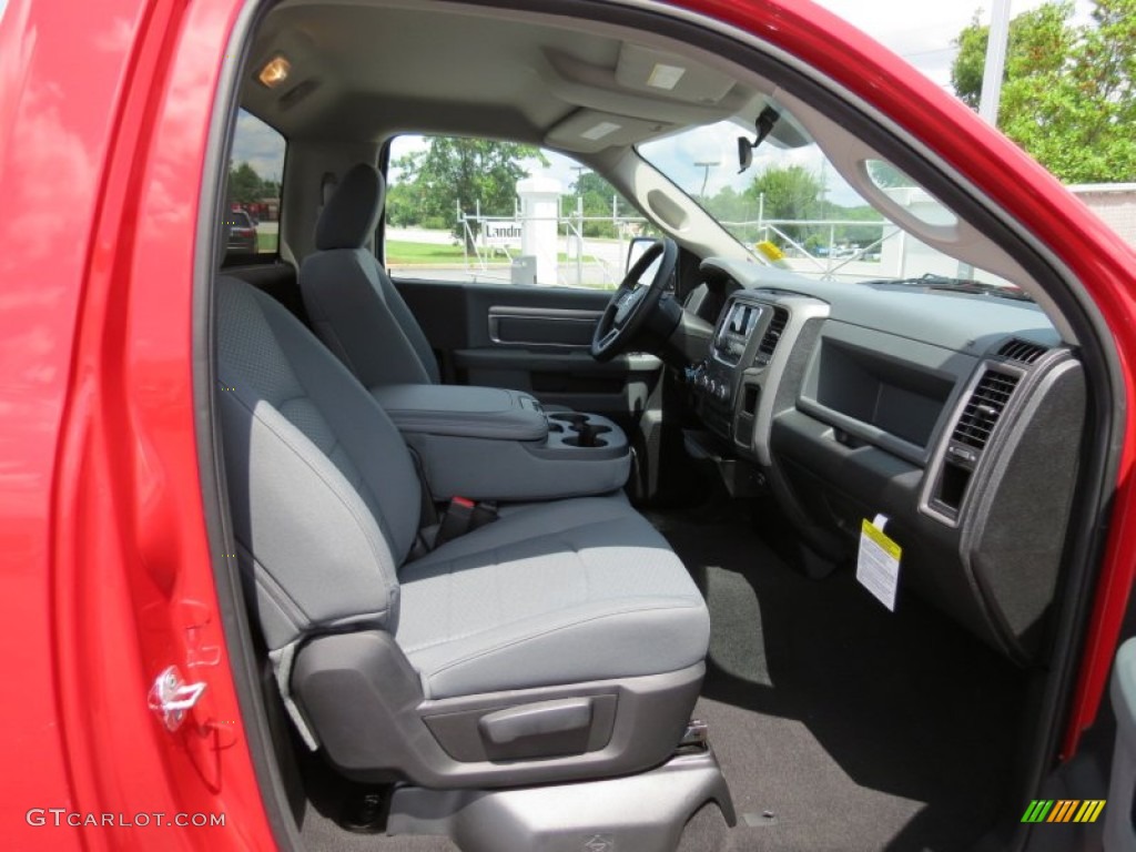 Black/Diesel Gray Interior 2014 Ram 1500 Tradesman Regular Cab Photo #84418796