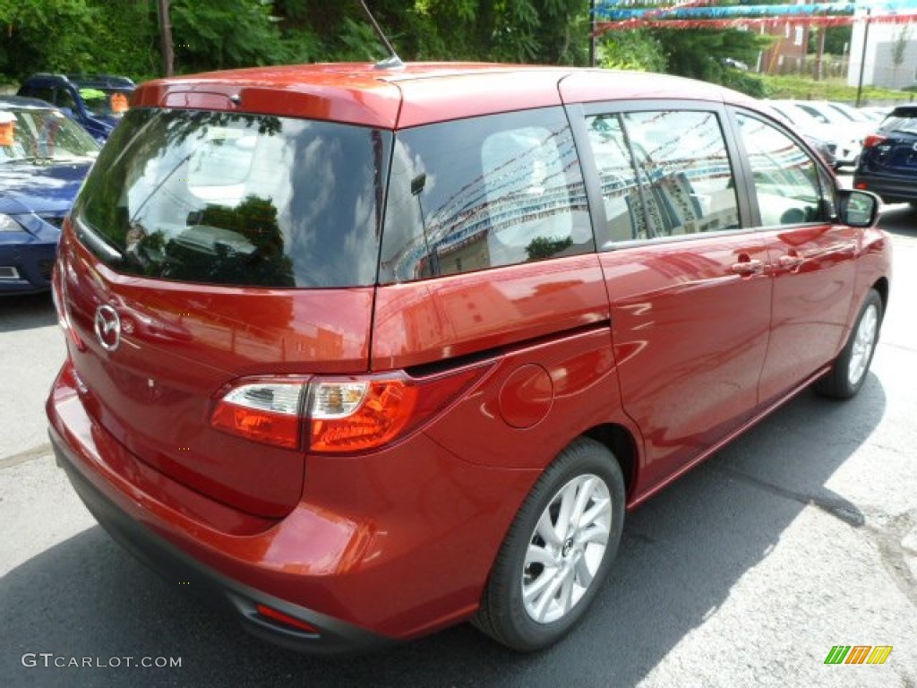 2013 MAZDA5 Sport - Zeal Red Mica / Sand photo #5
