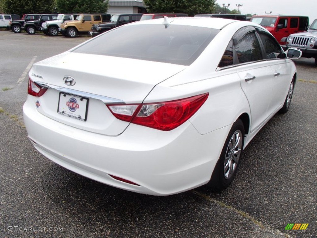 2012 Sonata GLS - Shimmering White / Camel photo #4