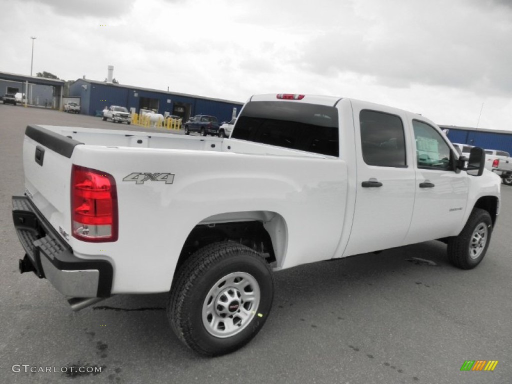 Summit White 2014 GMC Sierra 2500HD Crew Cab 4x4 Exterior Photo #84420575
