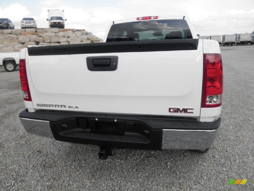 2013 Sierra 1500 SLE Extended Cab 4x4 - Summit White / Ebony photo #19