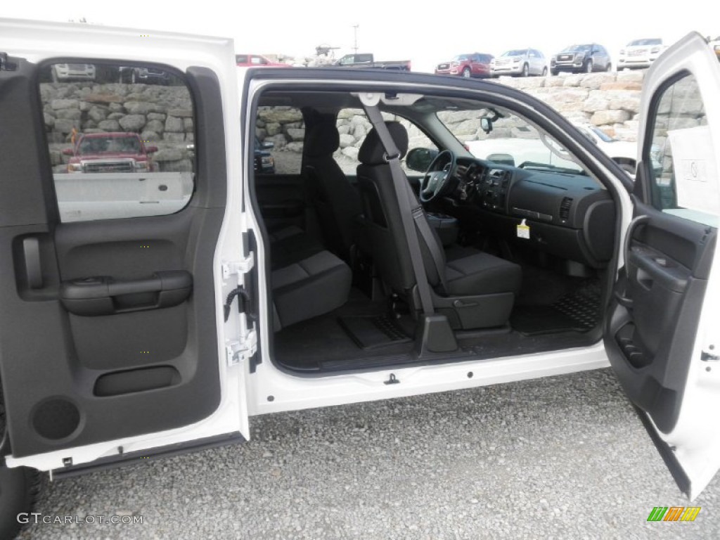 2013 Sierra 1500 SLE Extended Cab 4x4 - Summit White / Ebony photo #20