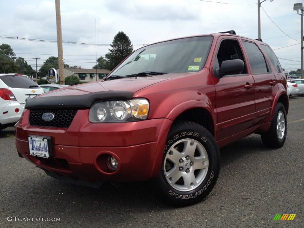 2006 Escape Limited 4WD - Redfire Metallic / Ebony Black photo #1