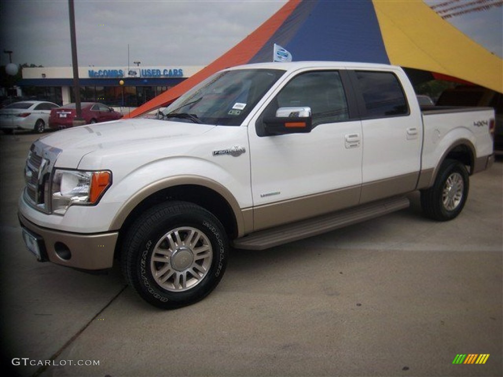 2012 F150 King Ranch SuperCrew 4x4 - Oxford White / King Ranch Chaparral Leather photo #2