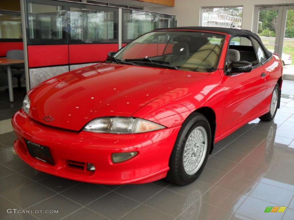 1998 Cavalier Z24 Convertible - Flame Red / Graphite photo #1