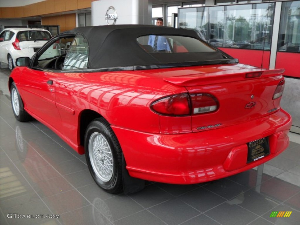 1998 Cavalier Z24 Convertible - Flame Red / Graphite photo #2