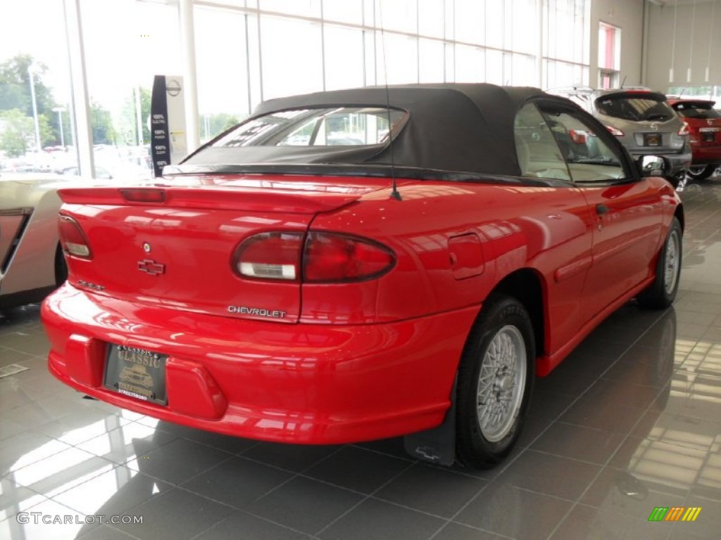 1998 Cavalier Z24 Convertible - Flame Red / Graphite photo #3