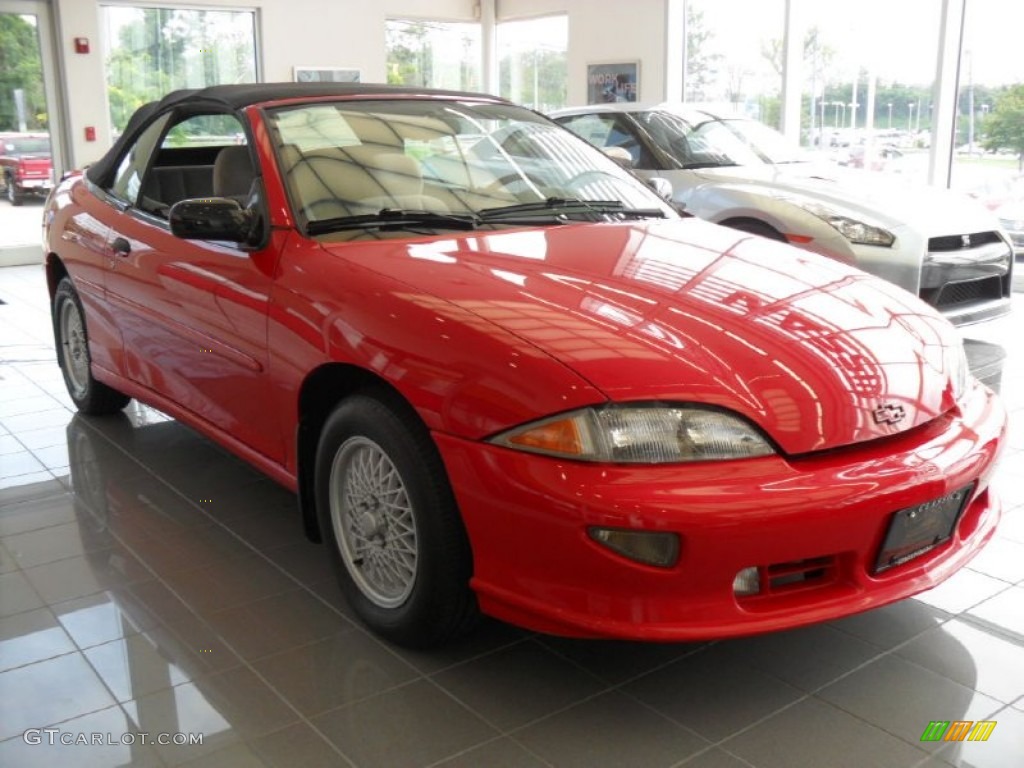 1998 Cavalier Z24 Convertible - Flame Red / Graphite photo #4