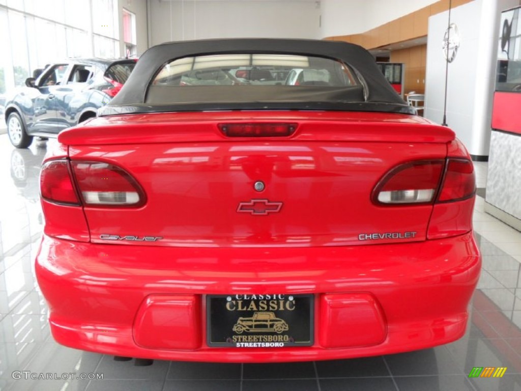 1998 Cavalier Z24 Convertible - Flame Red / Graphite photo #6