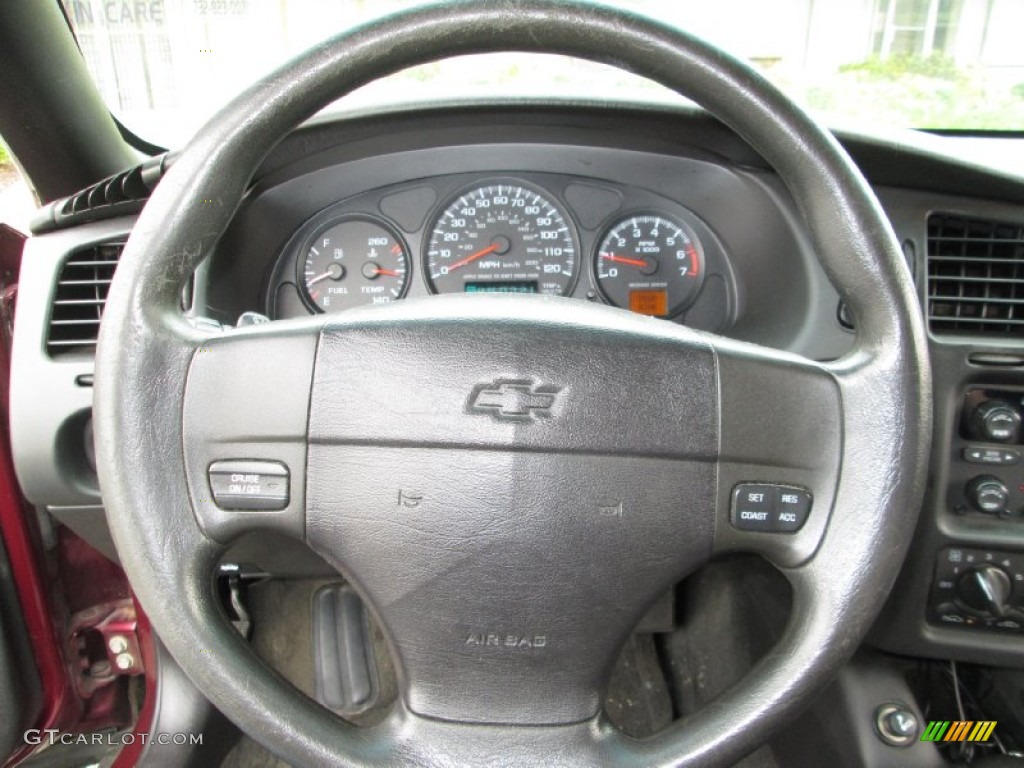 2001 Chevrolet Monte Carlo LS Medium Gray Steering Wheel Photo #84422531