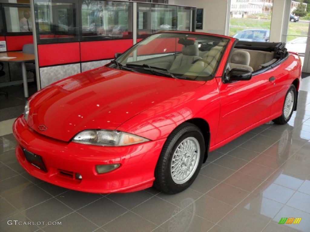 1998 Cavalier Z24 Convertible - Flame Red / Graphite photo #22