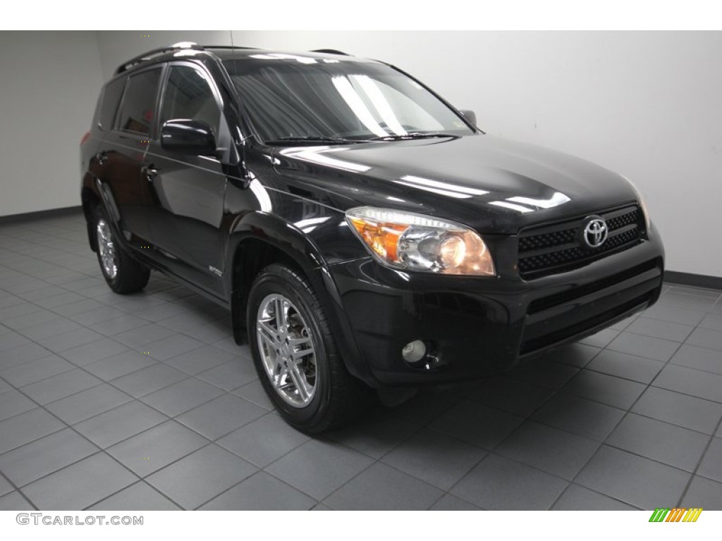 2007 RAV4 Sport - Black / Dark Charcoal photo #1