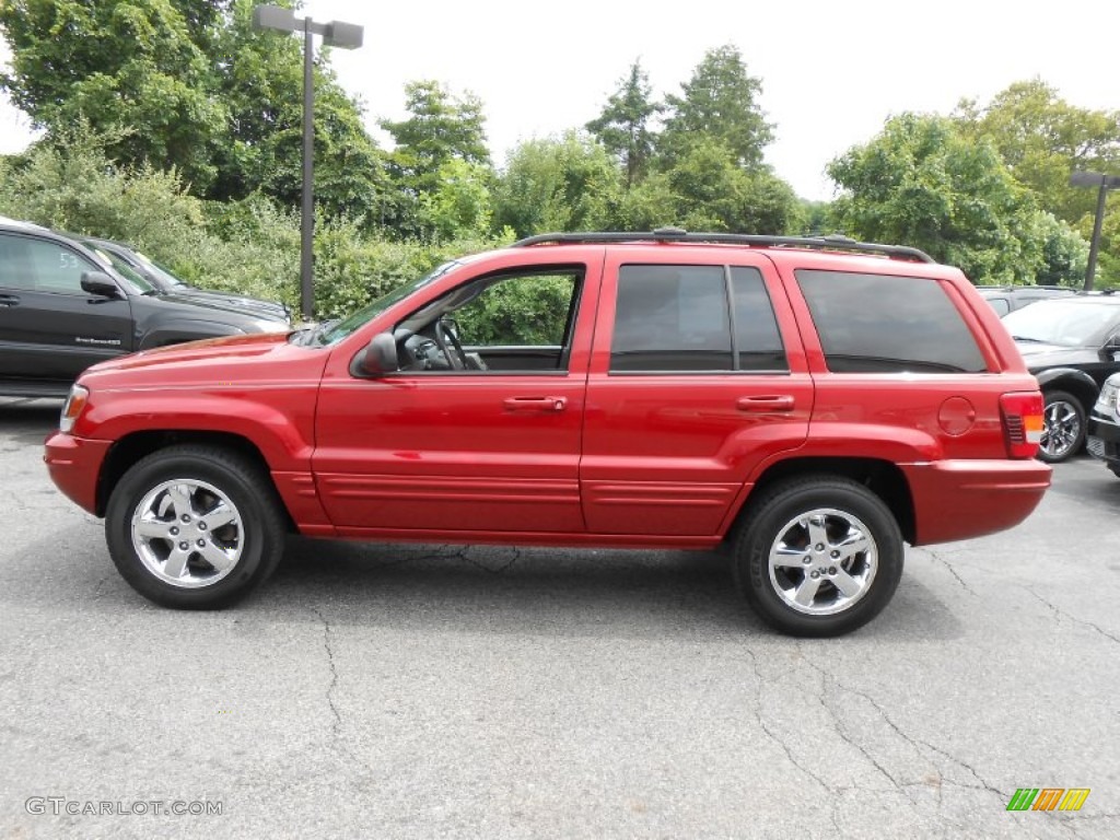 Inferno Red Tinted Pearlcoat 2003 Jeep Grand Cherokee Limited 4x4 Exterior Photo #84424134