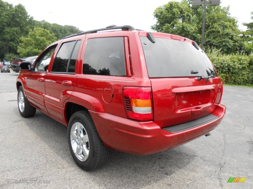 Inferno Red Tinted Pearlcoat 2003 Jeep Grand Cherokee Limited 4x4 Exterior Photo #84424160
