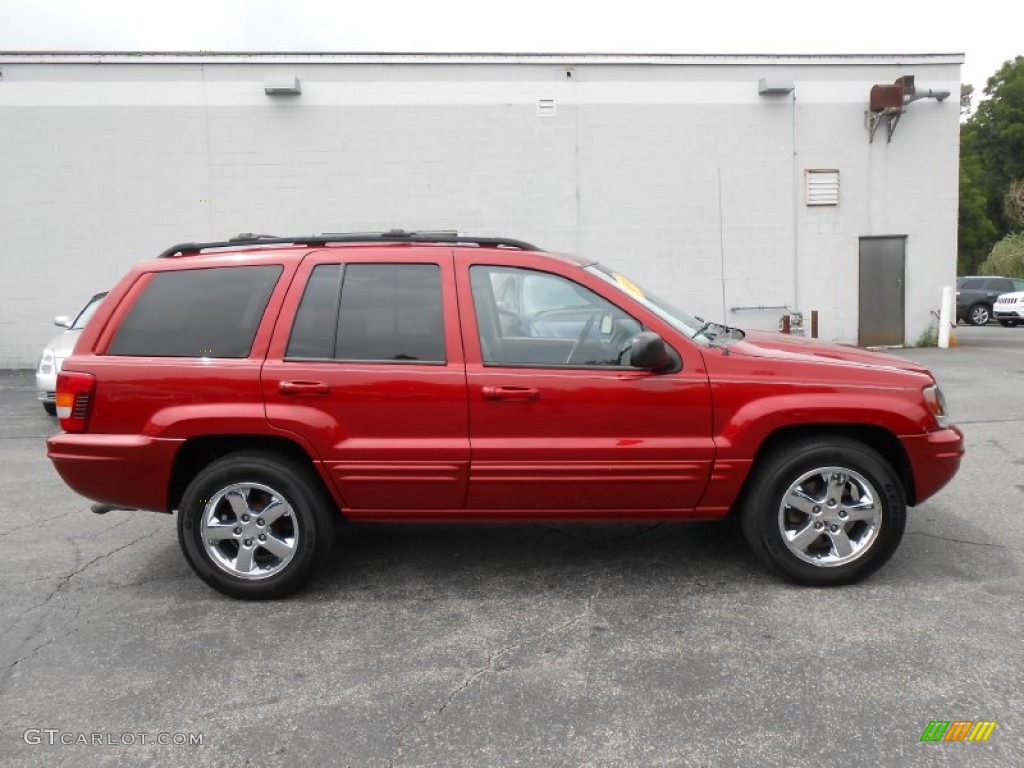 Inferno Red Tinted Pearlcoat 2003 Jeep Grand Cherokee Limited 4x4 Exterior Photo #84424235