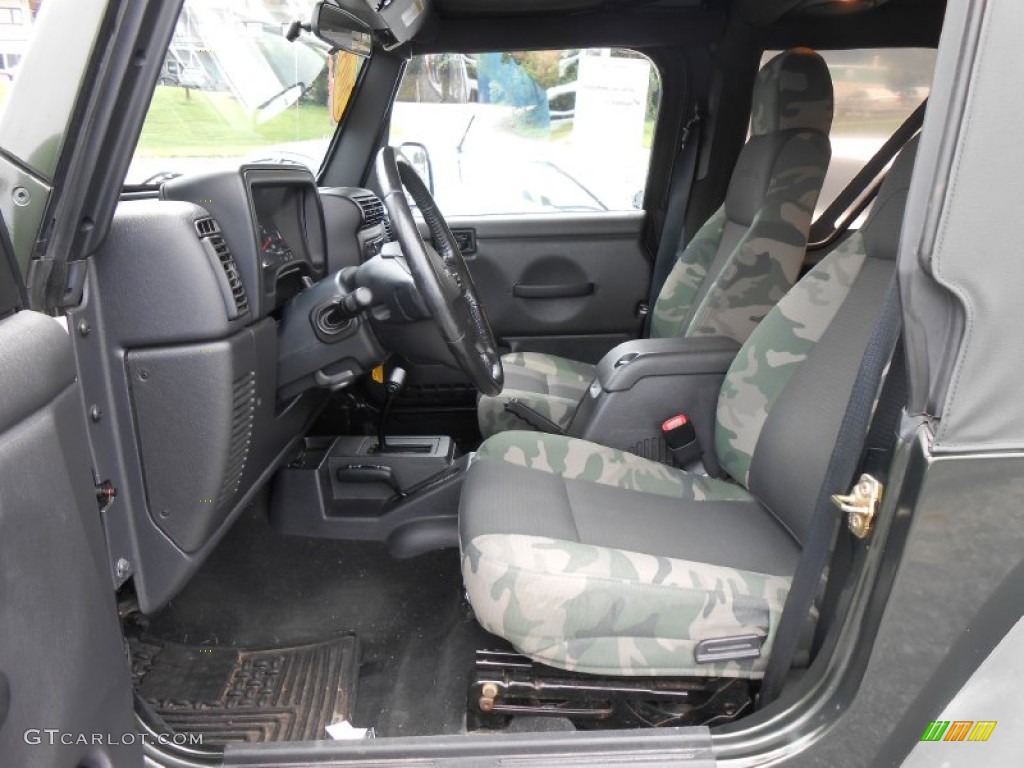 2005 Wrangler Willys Edition 4x4 - Moss Green Pearlcoat / Camouflage photo #10