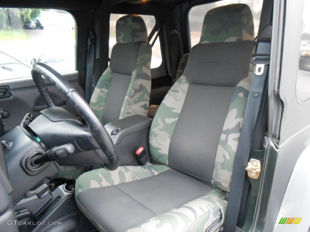 2005 Wrangler Willys Edition 4x4 - Moss Green Pearlcoat / Camouflage photo #11