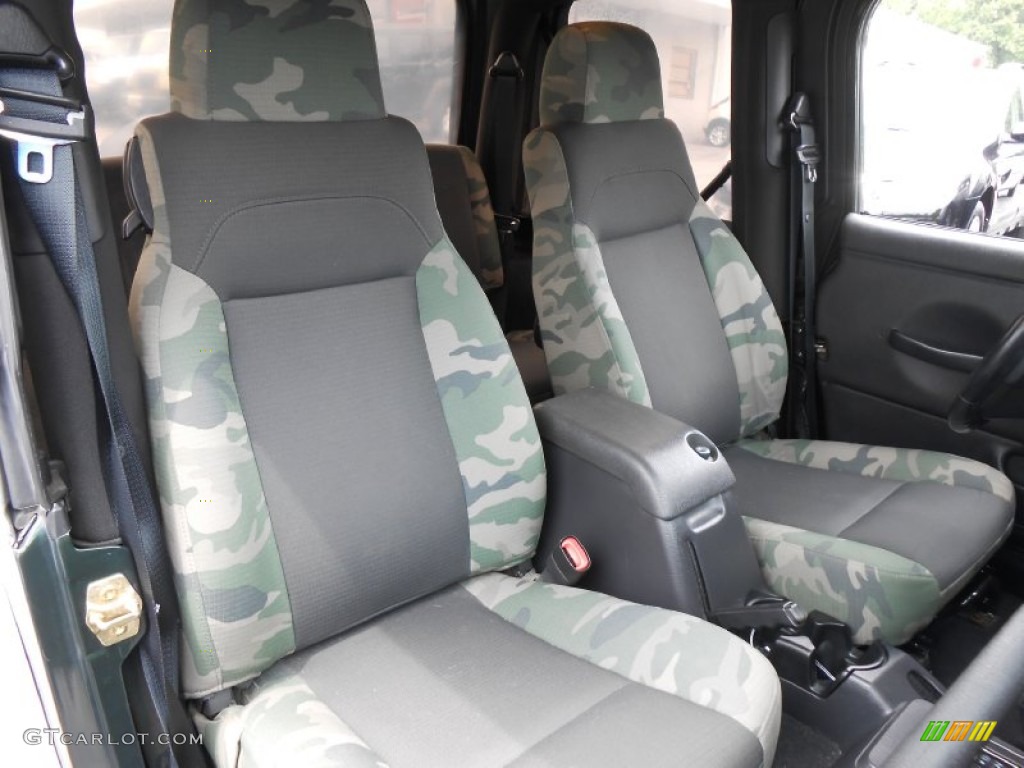 2005 Wrangler Willys Edition 4x4 - Moss Green Pearlcoat / Camouflage photo #14