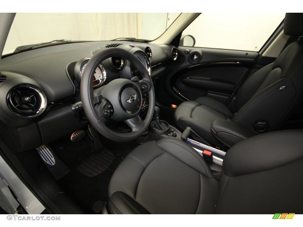 Carbon Black Interior 2014 Mini Cooper S Countryman Photo #84425894