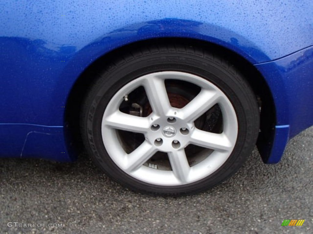 2003 350Z Touring Coupe - Daytona Blue / Charcoal photo #9