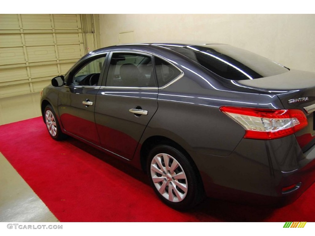 2013 Sentra S - Amethyst Gray / Charcoal photo #4
