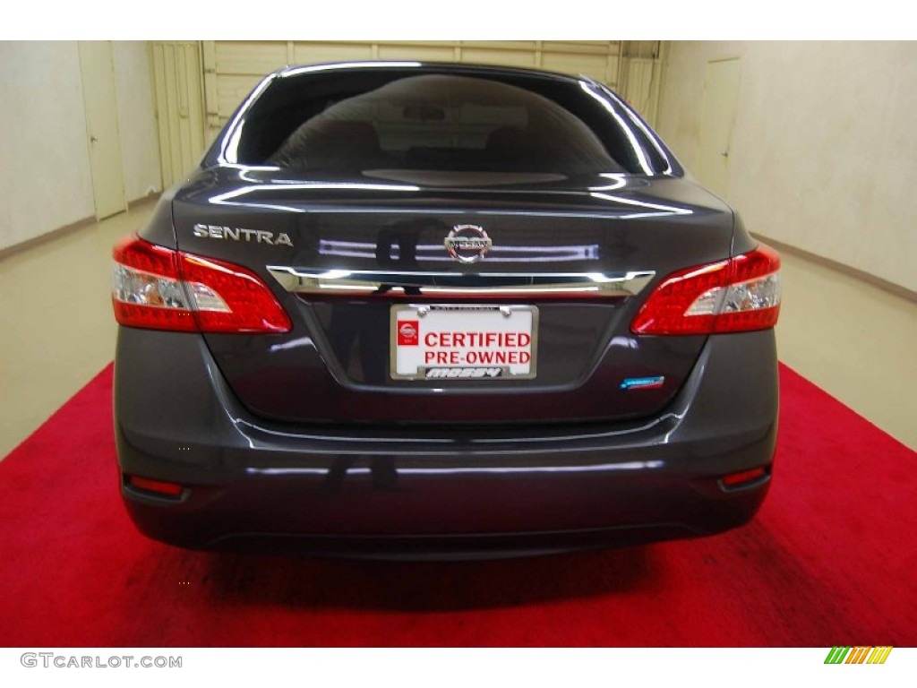 2013 Sentra S - Amethyst Gray / Charcoal photo #5