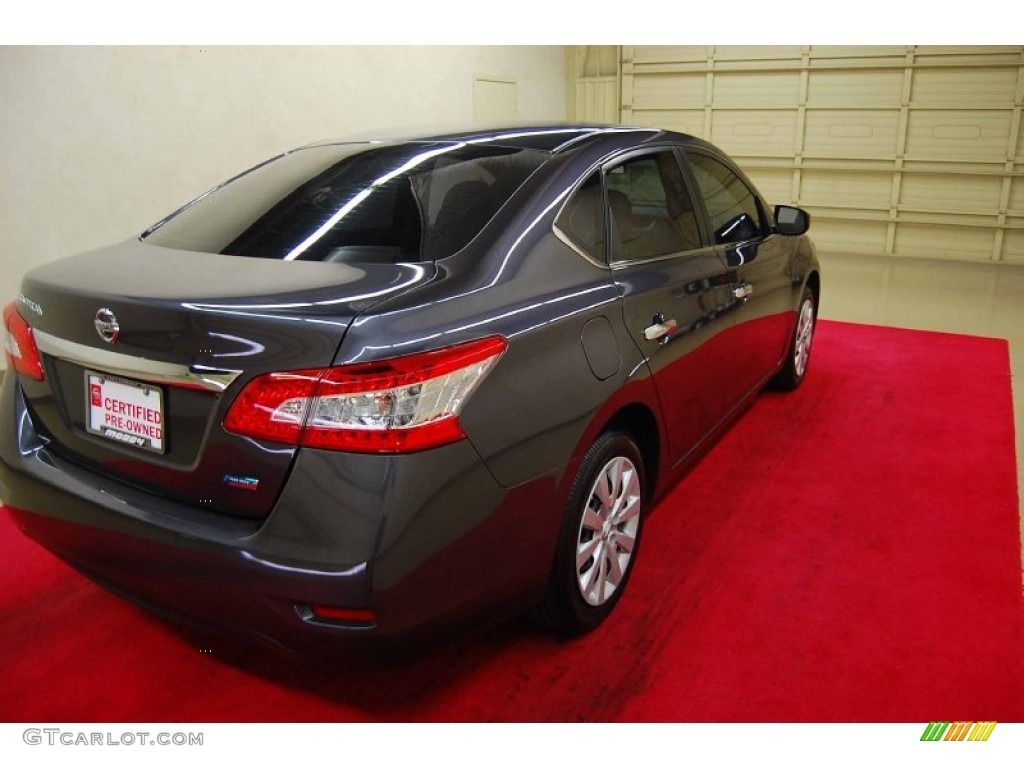 2013 Sentra S - Amethyst Gray / Charcoal photo #6