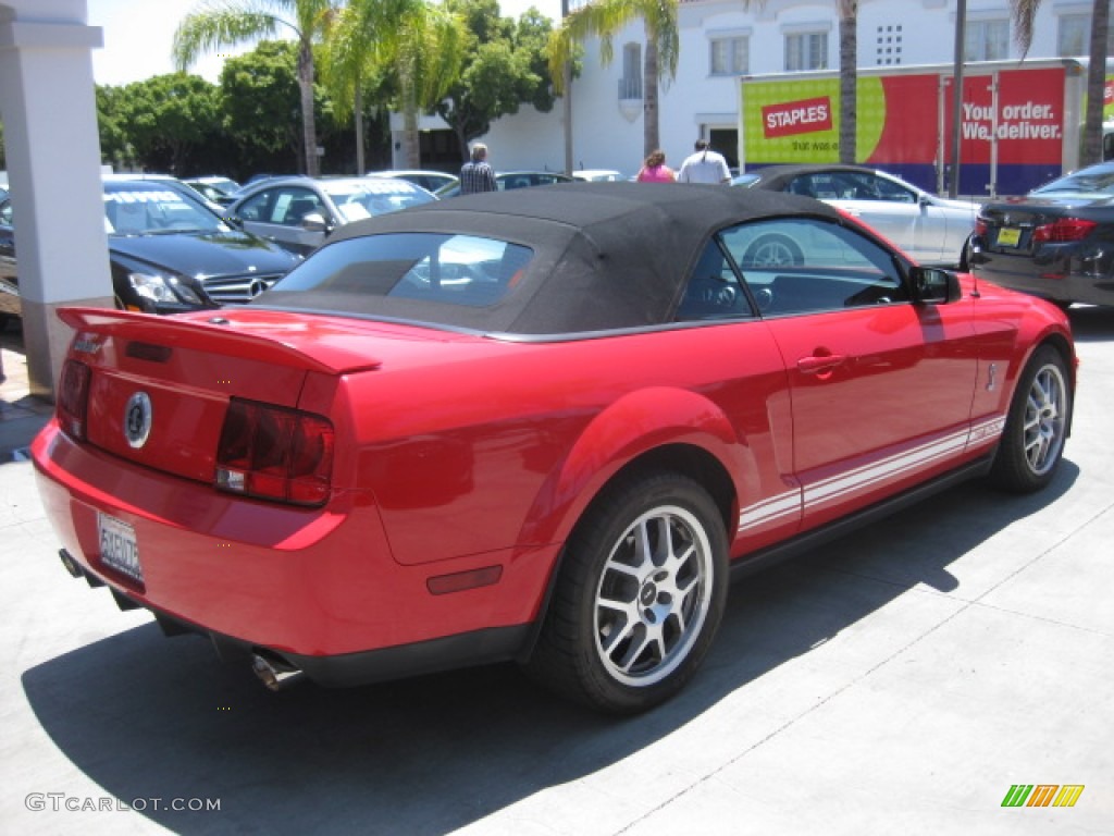 2007 Mustang Shelby GT500 Convertible - Torch Red / Black/Red photo #2