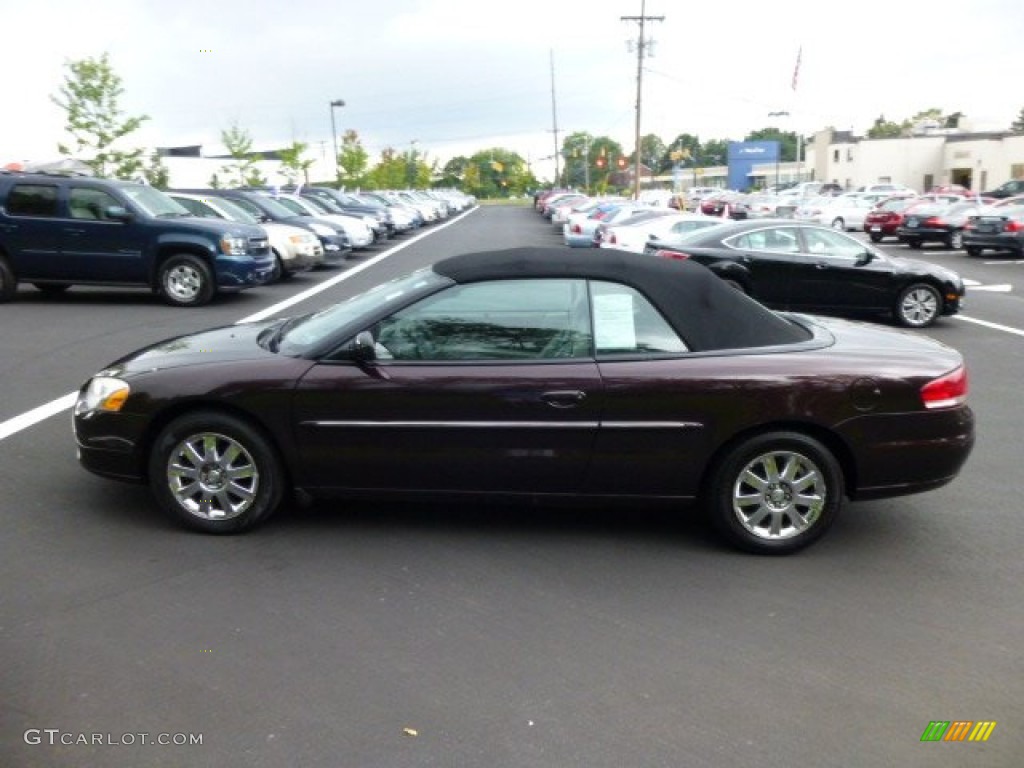 2004 Sebring Limited Convertible - Deep Lava Red Metallic / Taupe photo #4