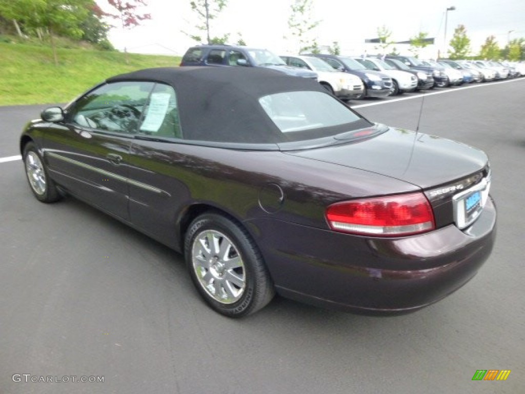 2004 Sebring Limited Convertible - Deep Lava Red Metallic / Taupe photo #5