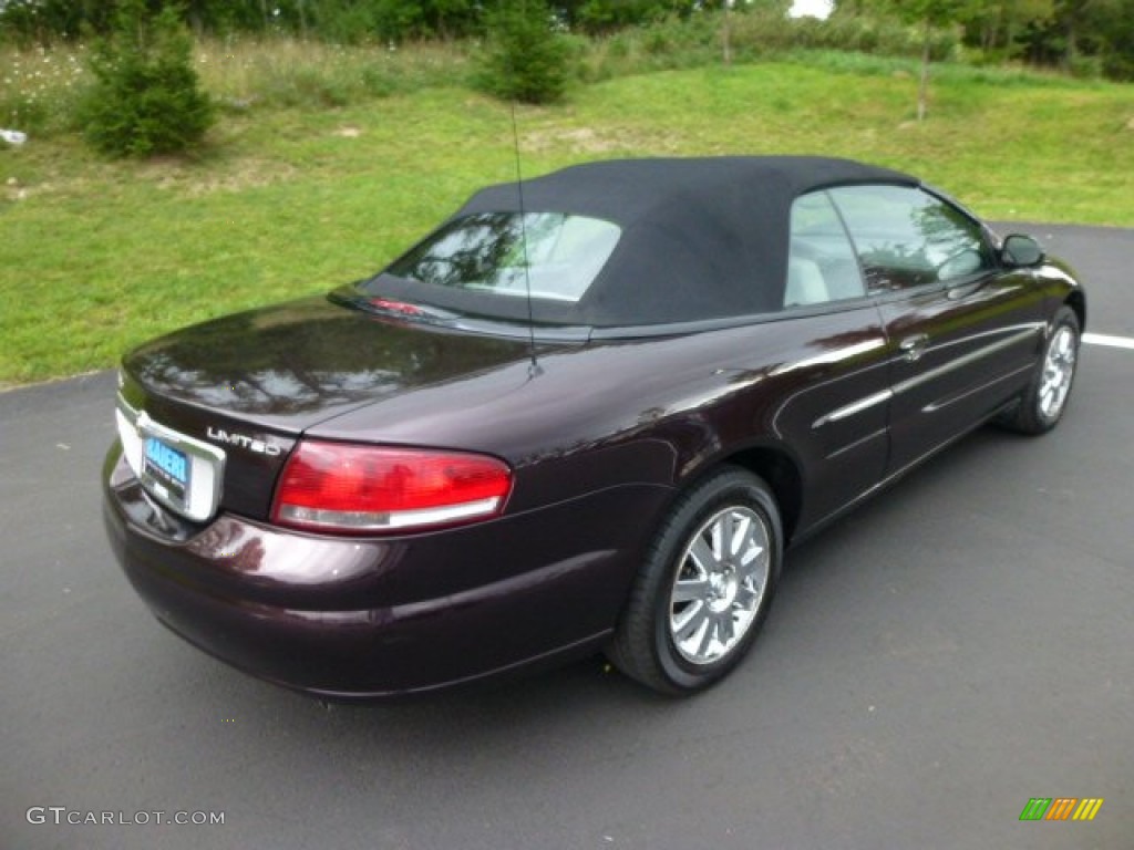 2004 Sebring Limited Convertible - Deep Lava Red Metallic / Taupe photo #7