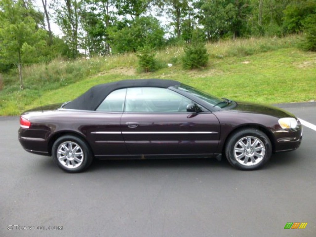 Deep Lava Red Metallic 2004 Chrysler Sebring Limited Convertible Exterior Photo #84430539
