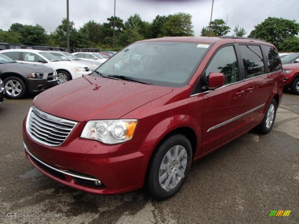 Deep Cherry Red Crystal Pearl 2014 Chrysler Town & Country Touring Exterior Photo #84431075