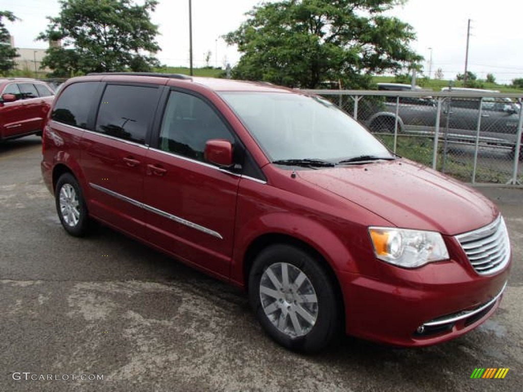 Deep Cherry Red Crystal Pearl 2014 Chrysler Town & Country Touring Exterior Photo #84431123