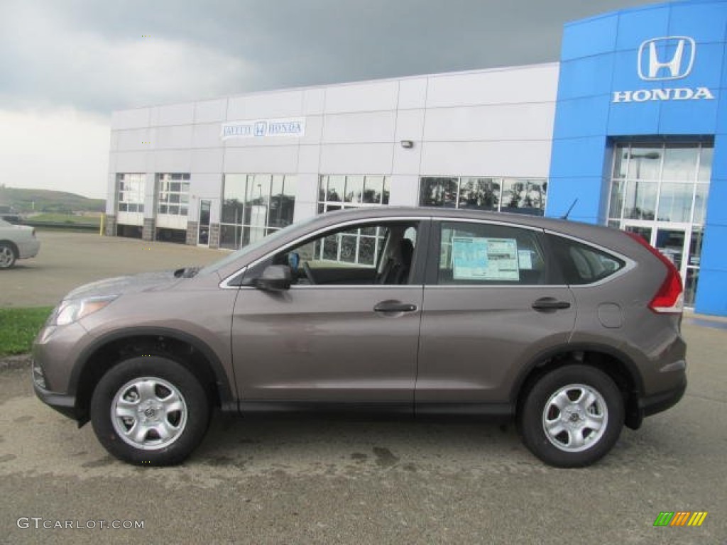 2013 CR-V LX AWD - Urban Titanium Metallic / Black photo #2