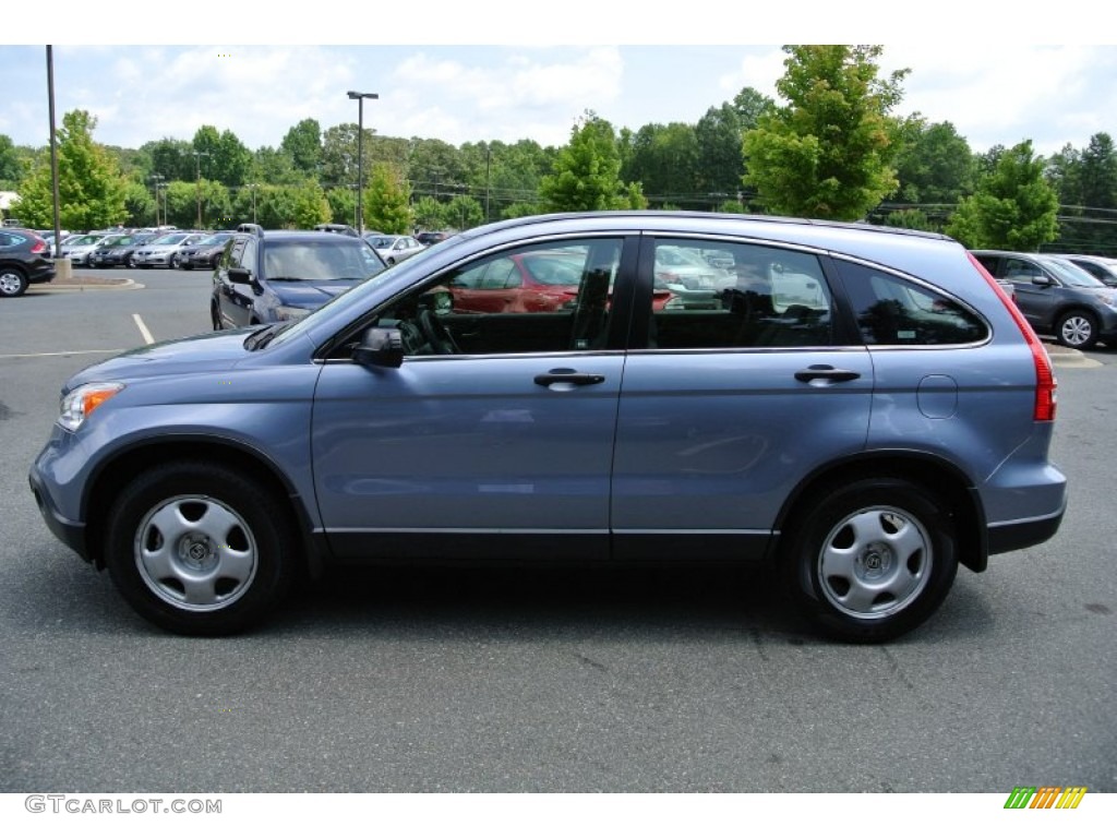 2007 CR-V LX - Glacier Blue Metallic / Gray photo #3