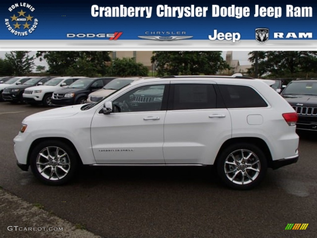 2014 Grand Cherokee Summit 4x4 - Bright White / Summit Grand Canyon Jeep Brown Natura Leather photo #1