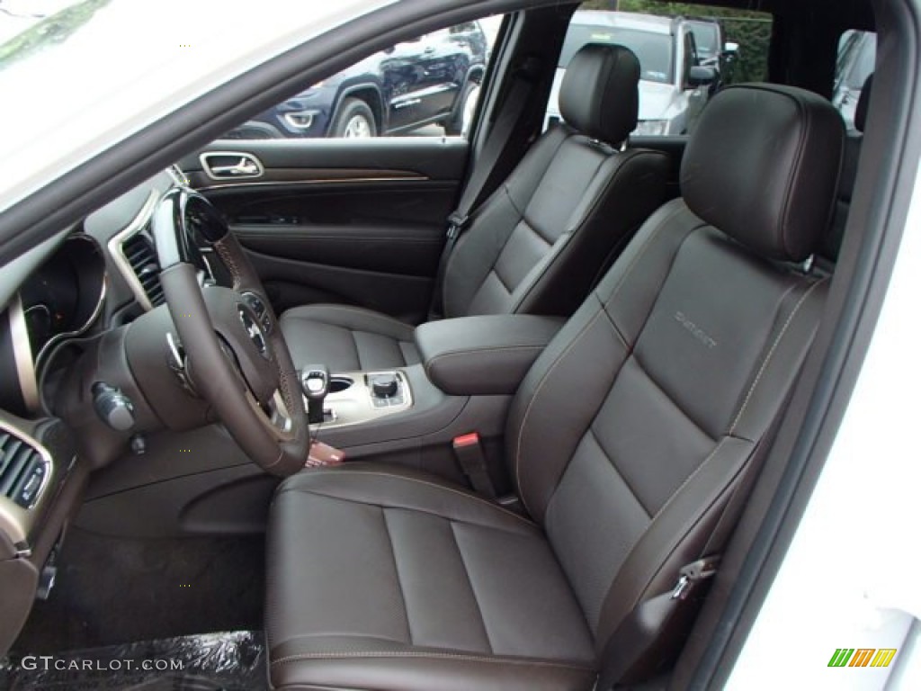 2014 Grand Cherokee Summit 4x4 - Bright White / Summit Grand Canyon Jeep Brown Natura Leather photo #10