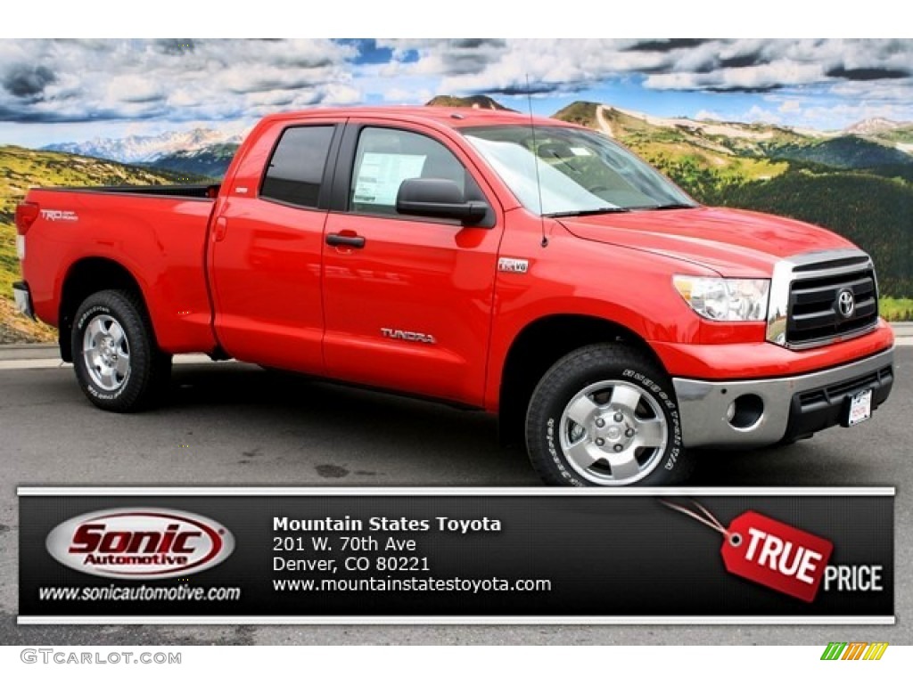 2013 Tundra SR5 TRD Double Cab 4x4 - Radiant Red / Graphite photo #1