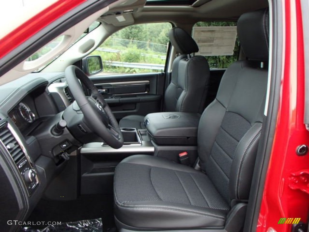 Black Interior 2014 Ram 1500 Sport Quad Cab 4x4 Photo #84434105